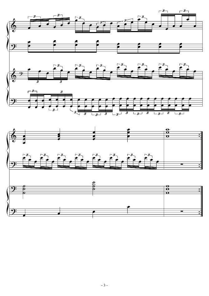 双钢琴快速协奏练习曲