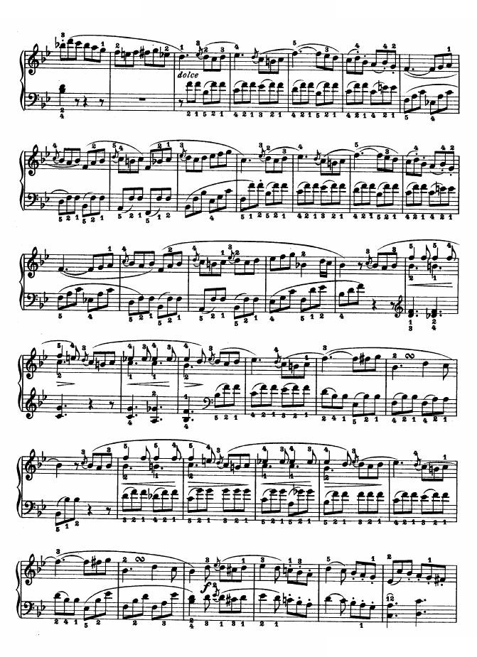 第十九钢琴奏鸣曲-（Op.49 No.1）
