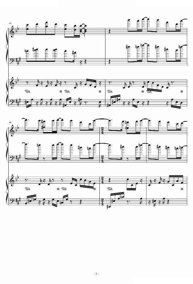 诗意鸣奏曲 四手联弹
