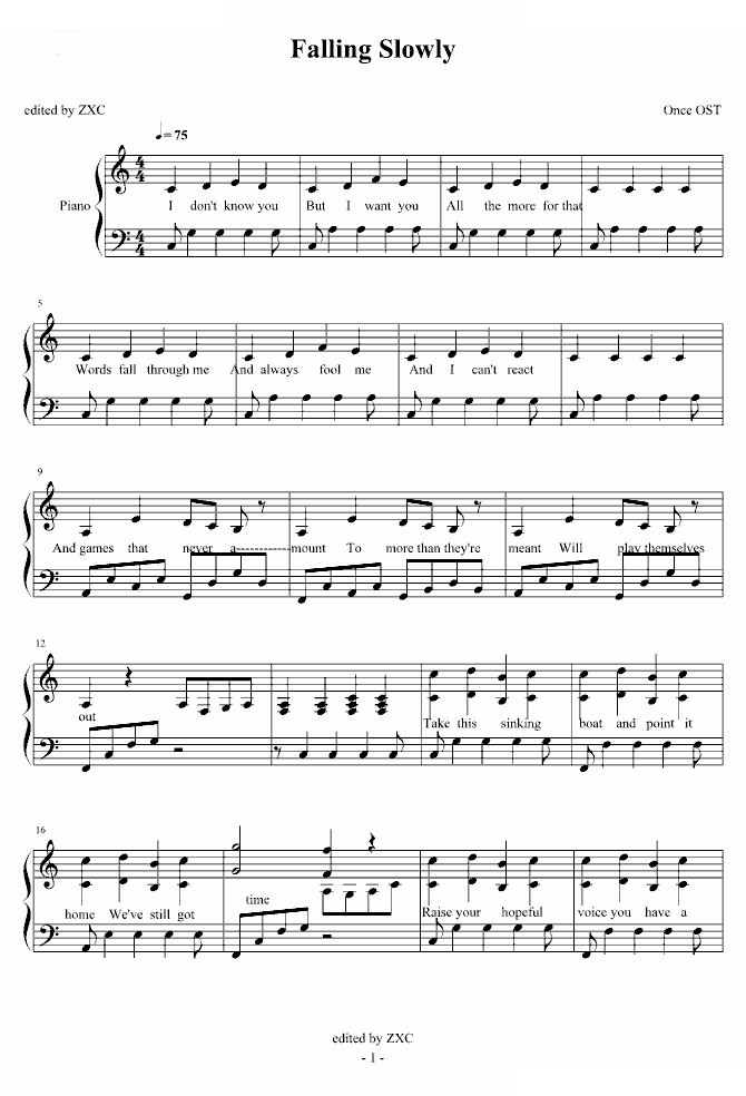 Falling Slowly