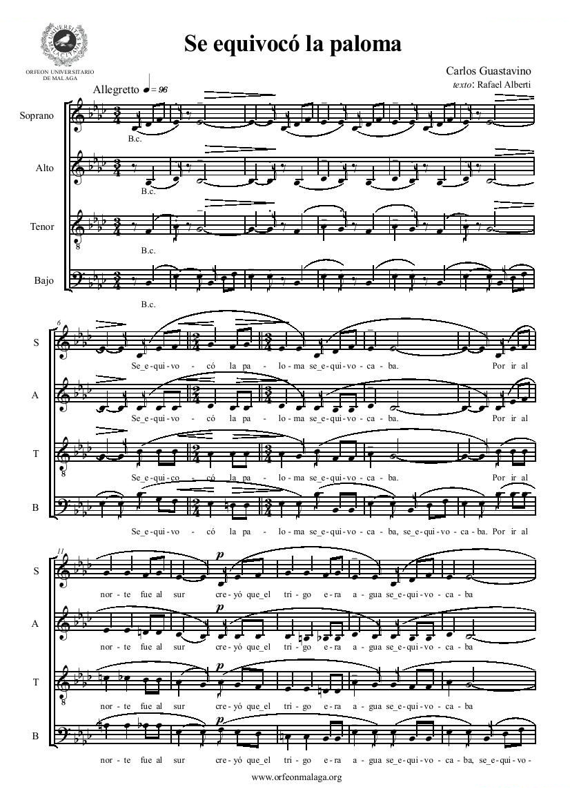 Guastavino-Se_Equivoco_La_Paloma(SATB)