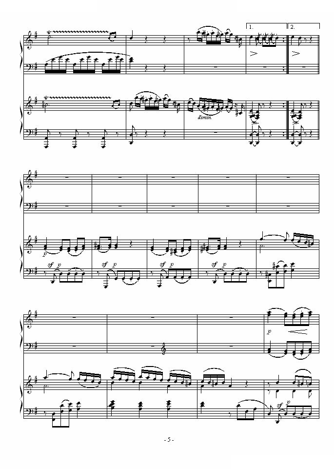 D大调双钢琴奏鸣曲第二乐章