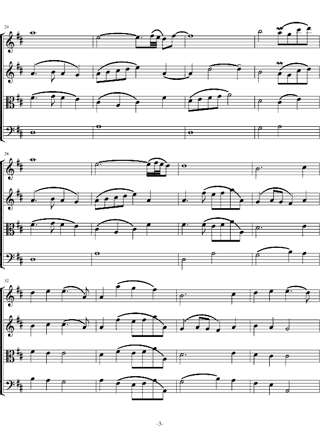 H23-简·爱主题抒情曲（弦乐四重奏）