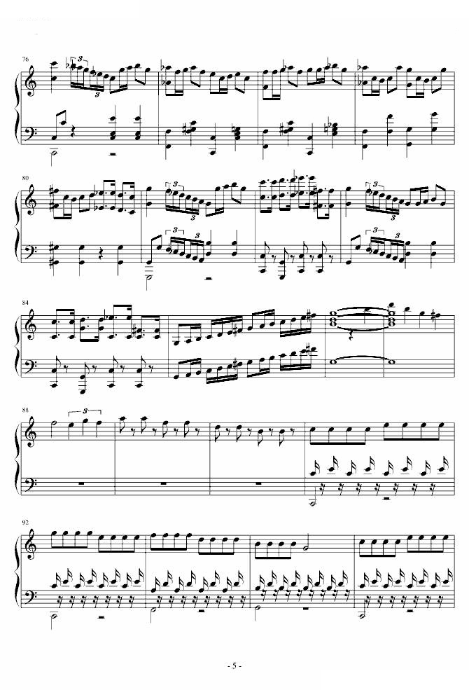 惊愕钢琴曲