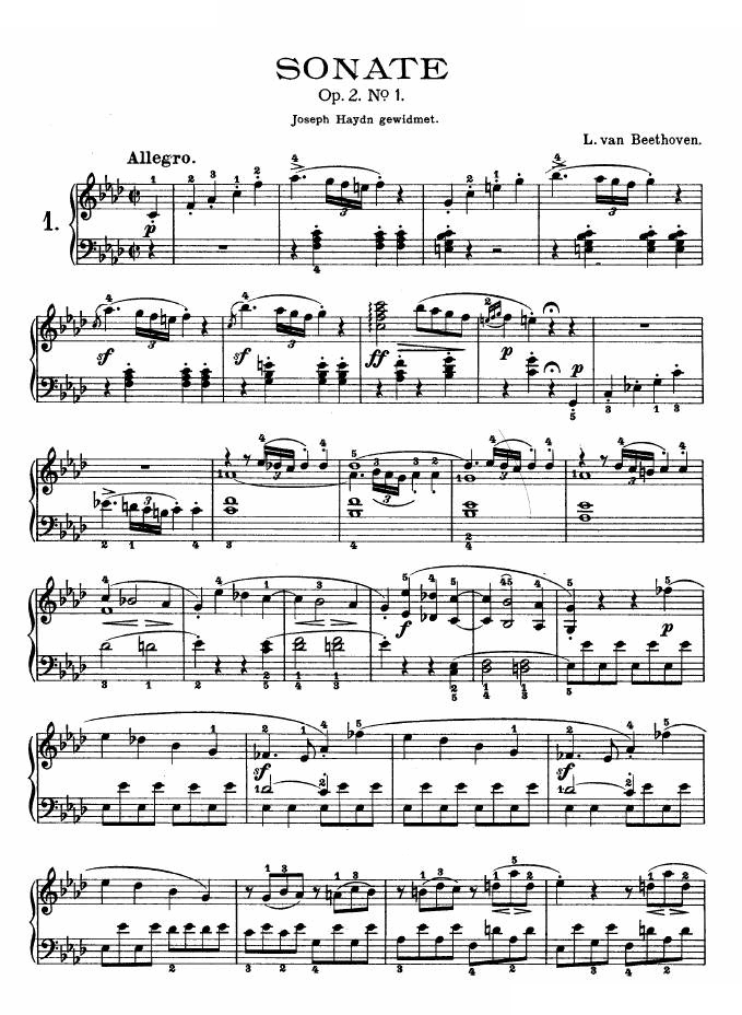 f小调第一钢琴奏鸣曲