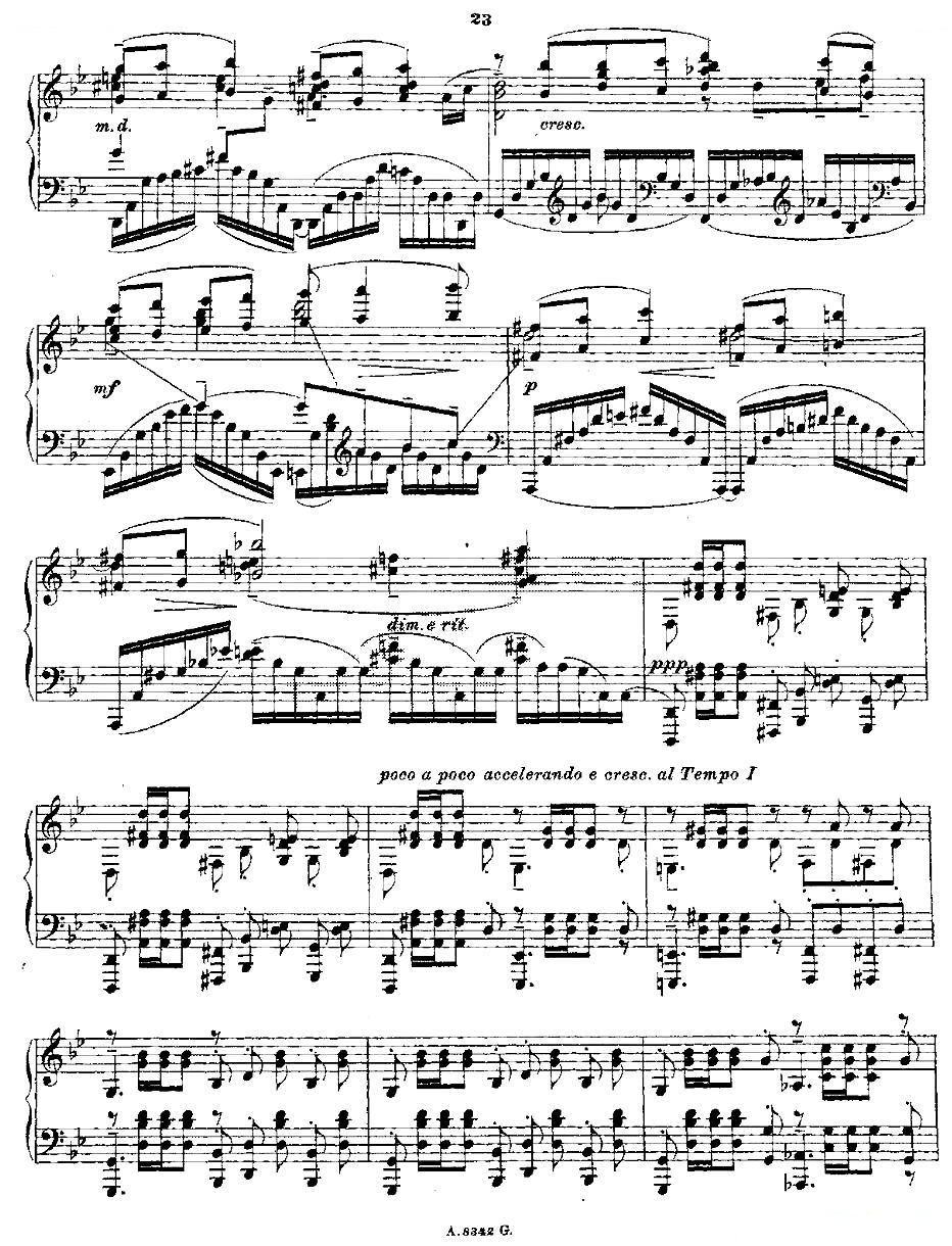 10首前奏曲之五（Rachmaninoff 10 Preludes, Op.23）