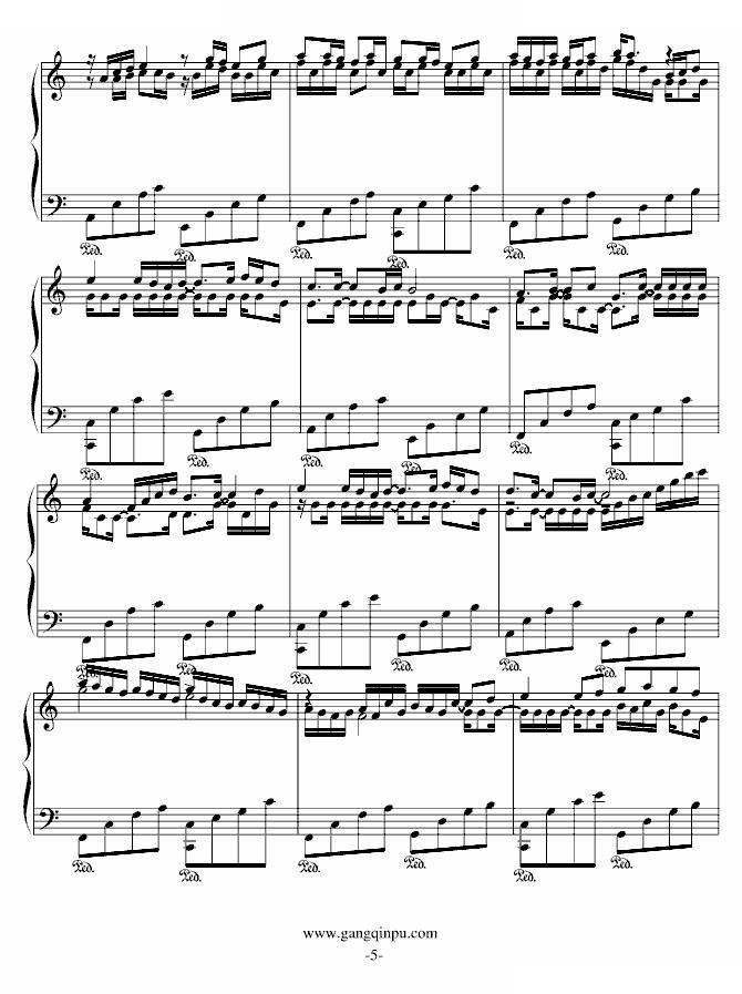 卡农-（C Major）接近原版