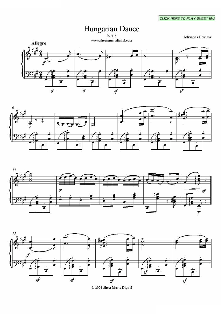 Hungarian Dance no.5
