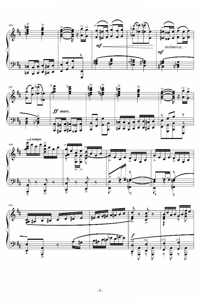 爆难第一号威风凛凛进行曲钢琴