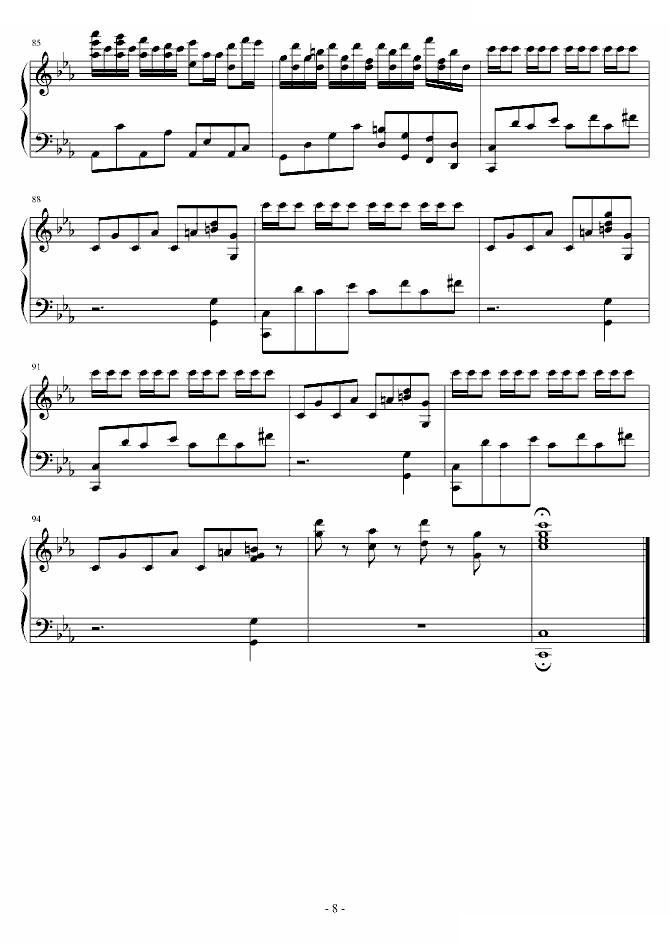 c小调钢琴曲