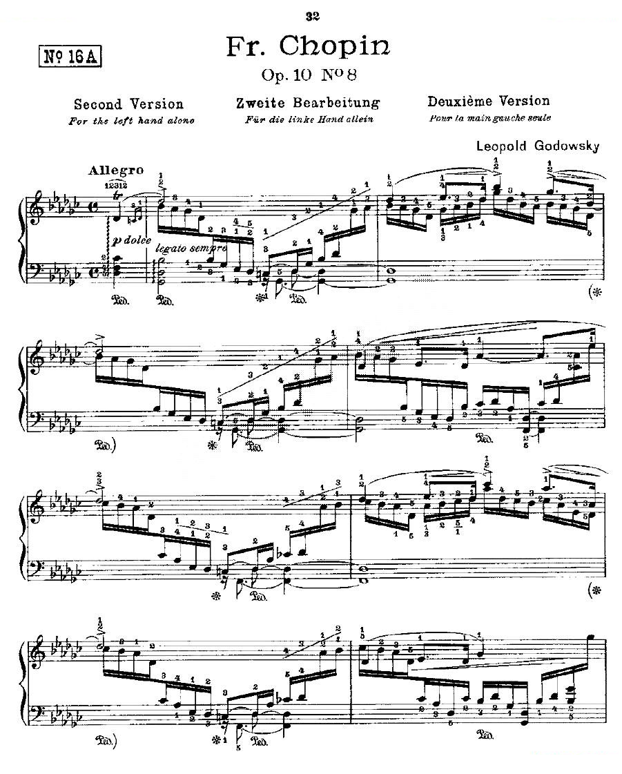 肖邦练习曲Fr.Chopin Op.10 No8-2