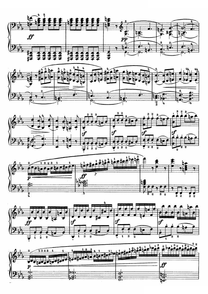 降E大调第四钢琴奏鸣曲-Op.7