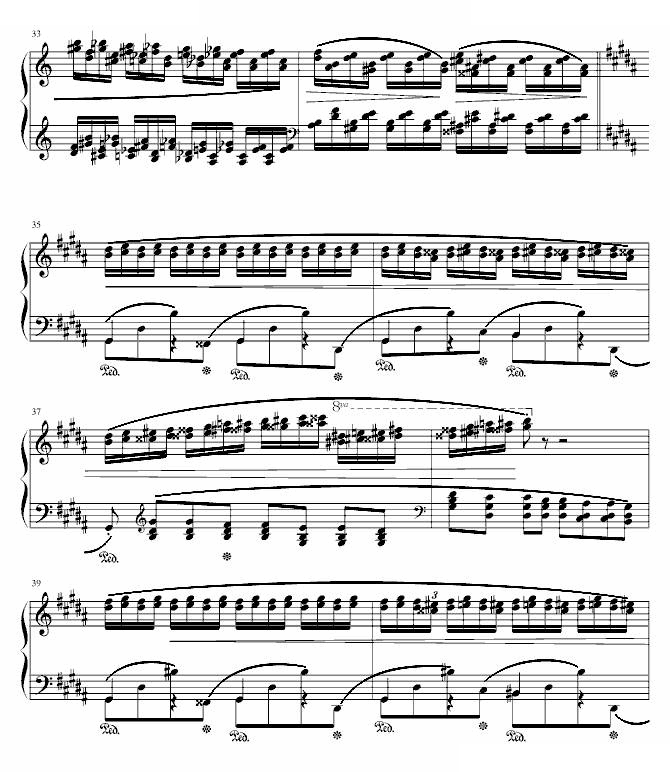 肖邦三度练习曲(op.25 no.6)