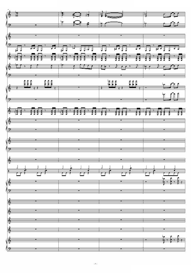 七龙珠Z结尾曲（总谱）