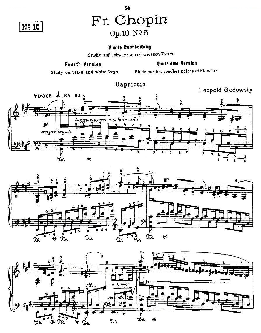 肖邦练习曲Fr.Chopin Op.10 No5-4