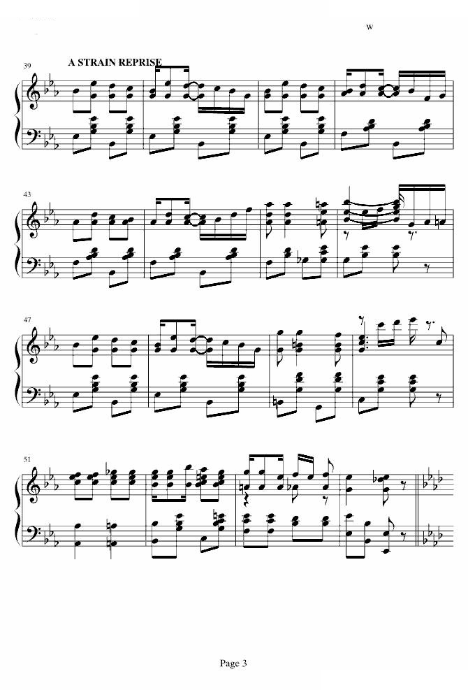Peacherine Rag，斯科特·乔普林（Scott Joplin）海上钢琴师插曲