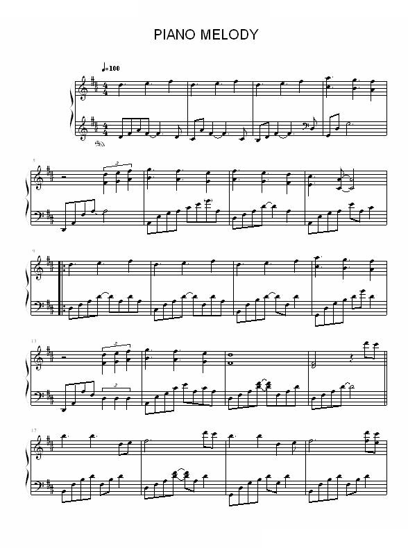 Piano Melody