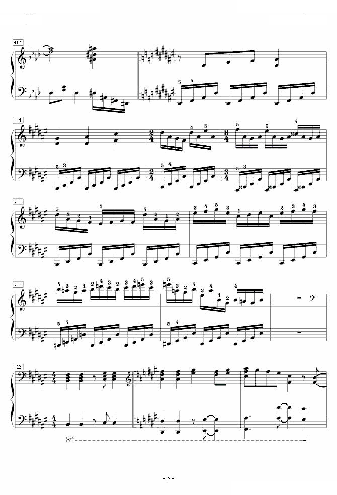 狂気の飛翔幻想響（Part 5）（指法版）