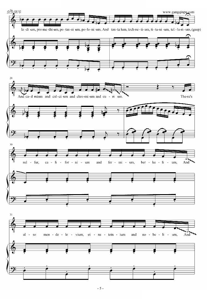 The Element Song （元素周期表之歌）