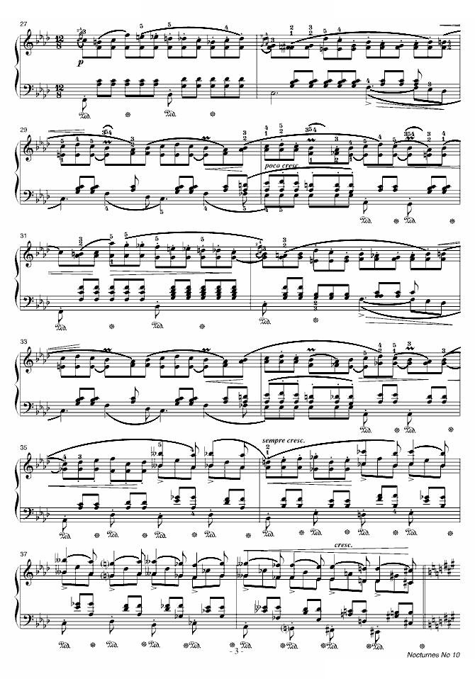 肖邦-降A大调夜曲(Op.32-2)