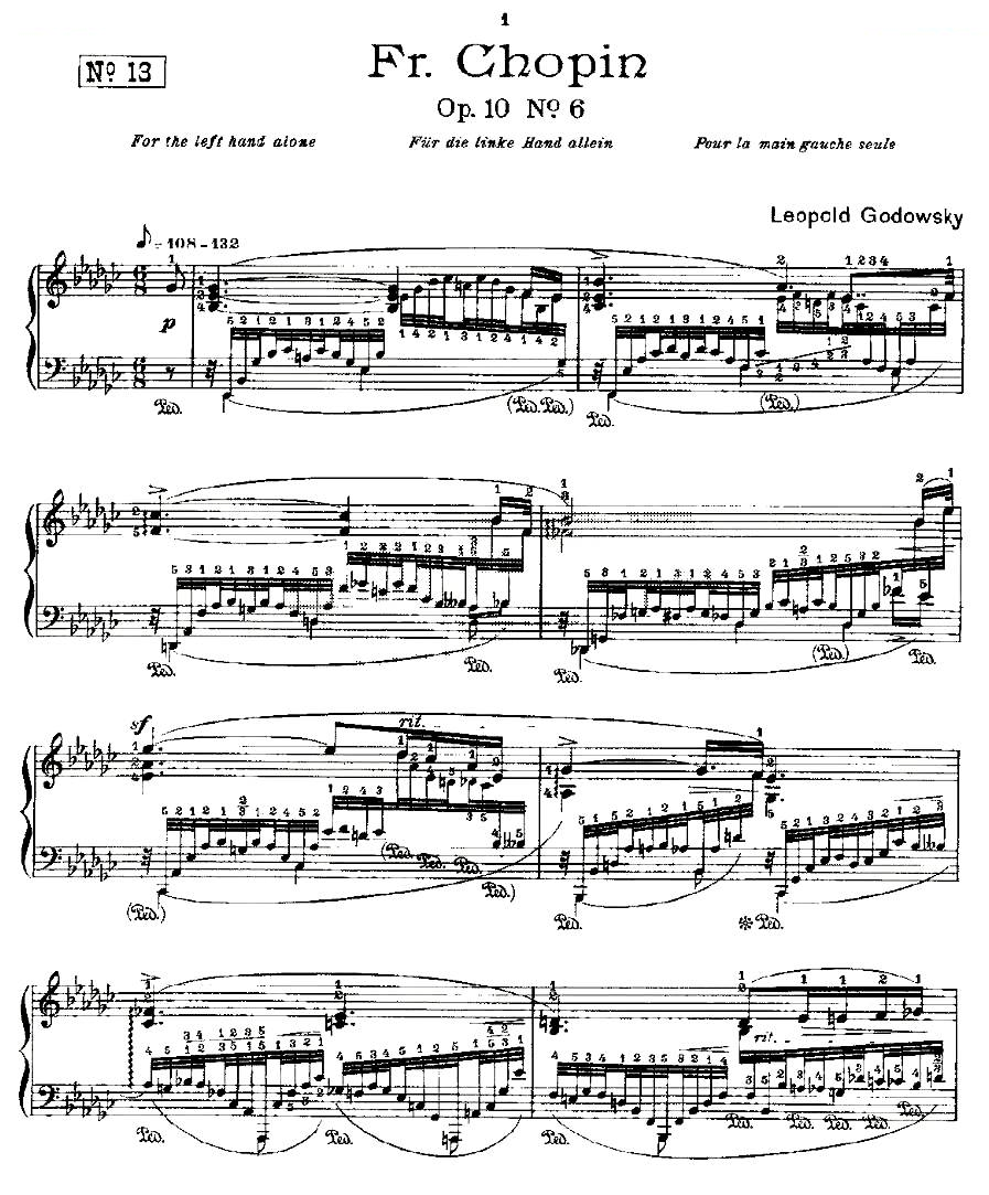 肖邦练习曲Fr.Chopin Op.10 No6