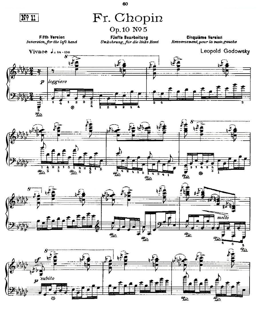 肖邦练习曲Fr.Chopin Op.10 No5-5