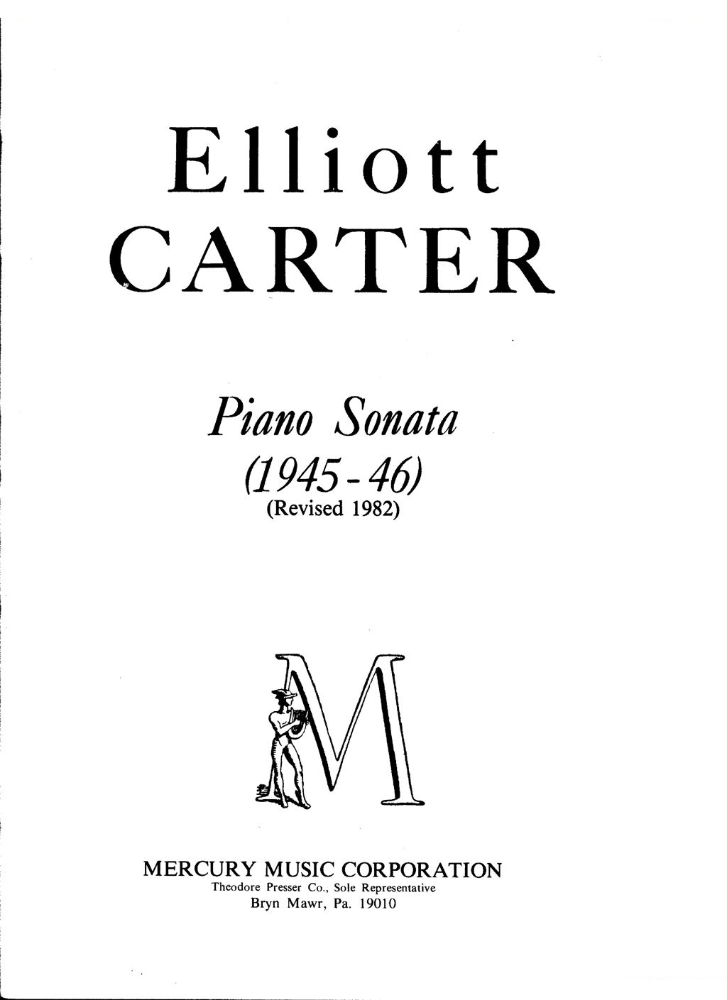 Carter Piano Sonata