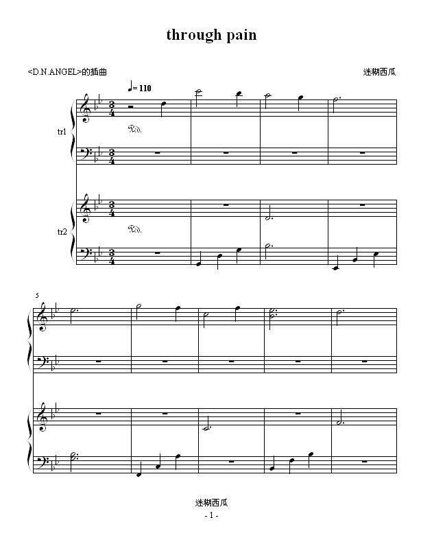 through pain -<D.N.ANGEL>的插曲