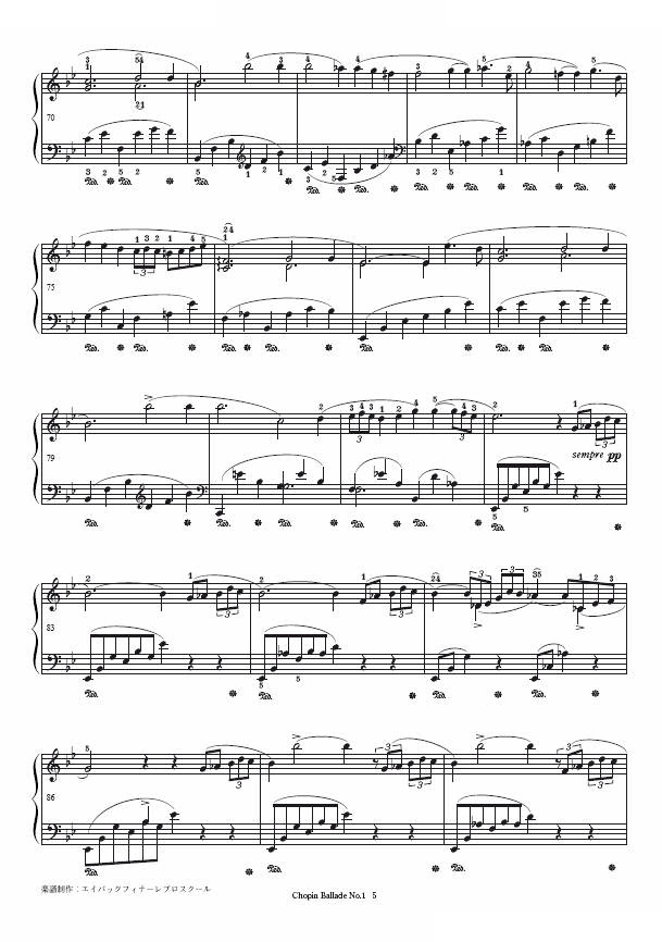 第一叙事曲-Ballade No.1