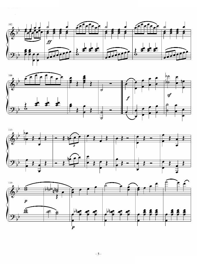 莫扎特第四十交响曲第四乐章