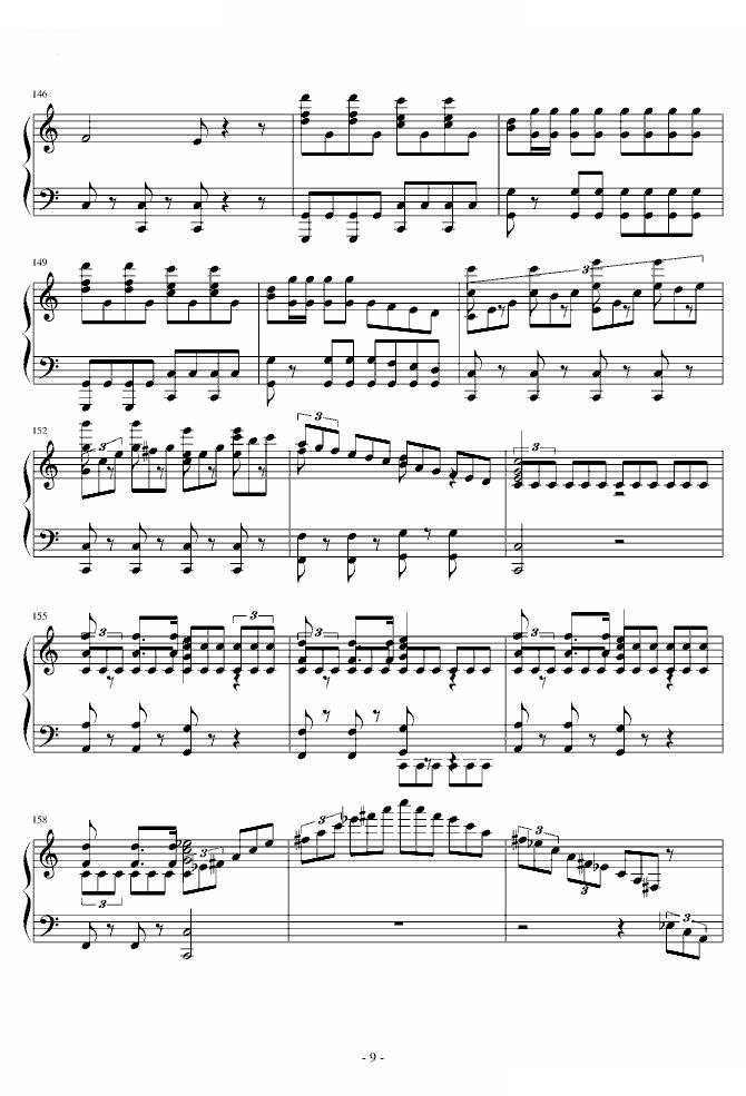 惊愕钢琴曲