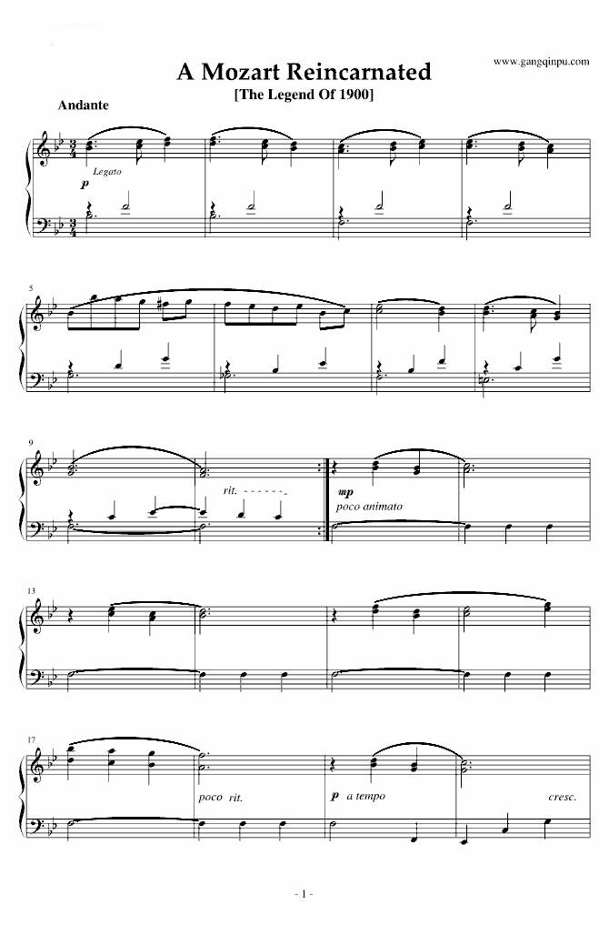 海上钢琴师1900-A Mozart Reincarnated完美原版