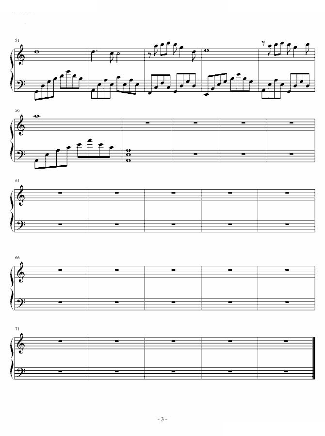 落花--美人天下主题曲最简版