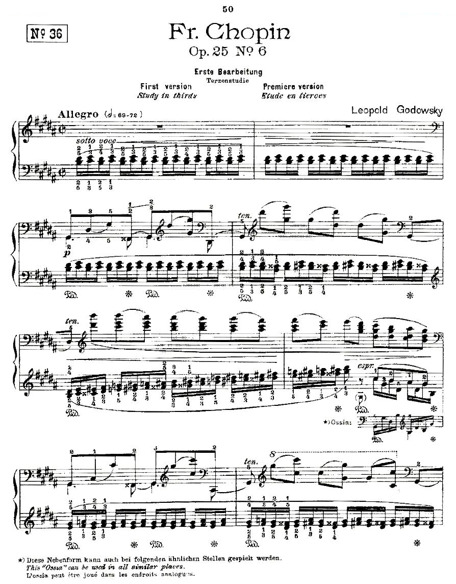 肖邦练习曲Fr.Chopin Op.25 No6