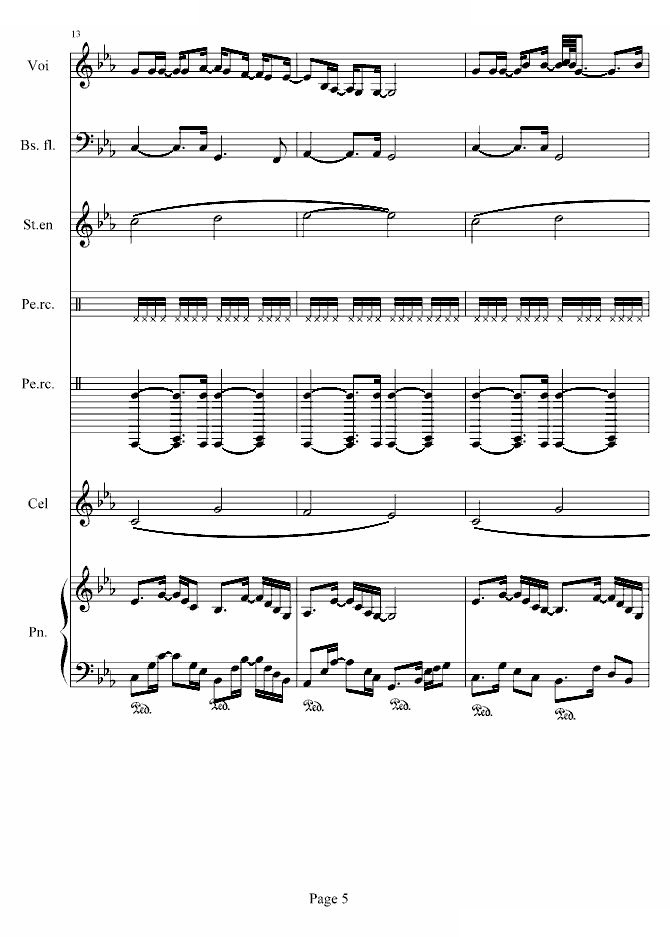 Can You Feel My World　（总谱版）