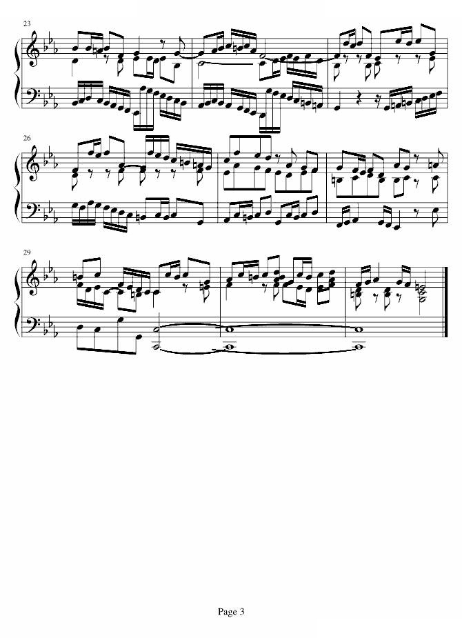 十二平均律BWV847赋格