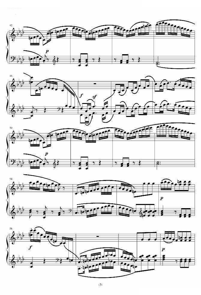 小奏鸣曲Op.20.No.3第三乐章