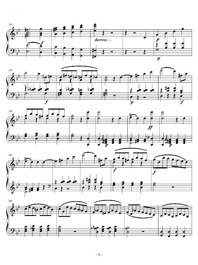 莫扎特第四十交响曲第四乐章