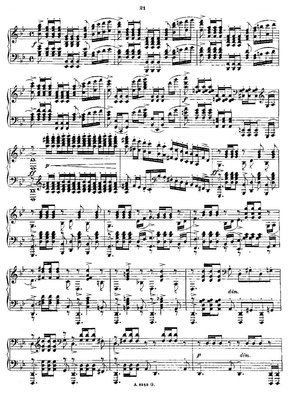 10首前奏曲之五（Rachmaninoff 10 Preludes, Op.23）