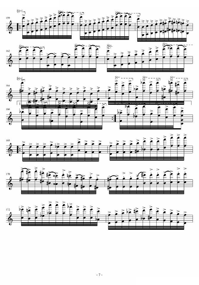 桑塔露琪亚变奏曲（修改）