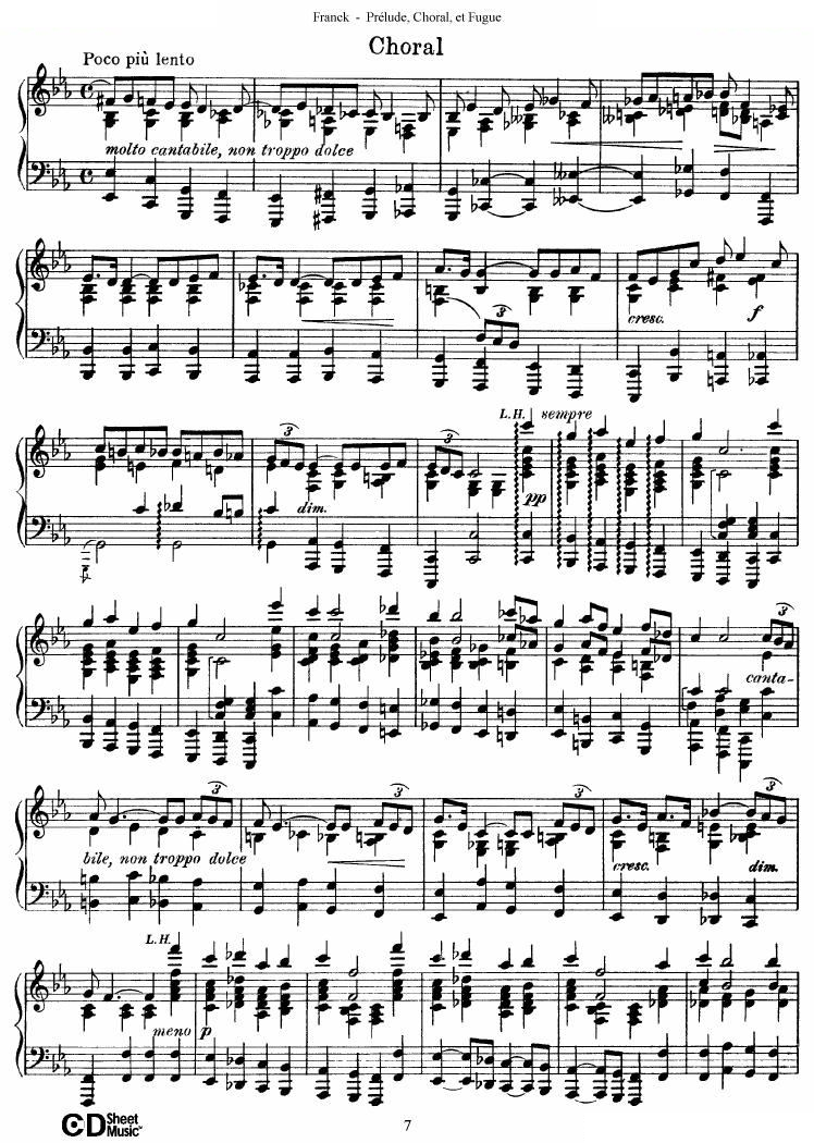 Franck Prélude Choral et Fugue
