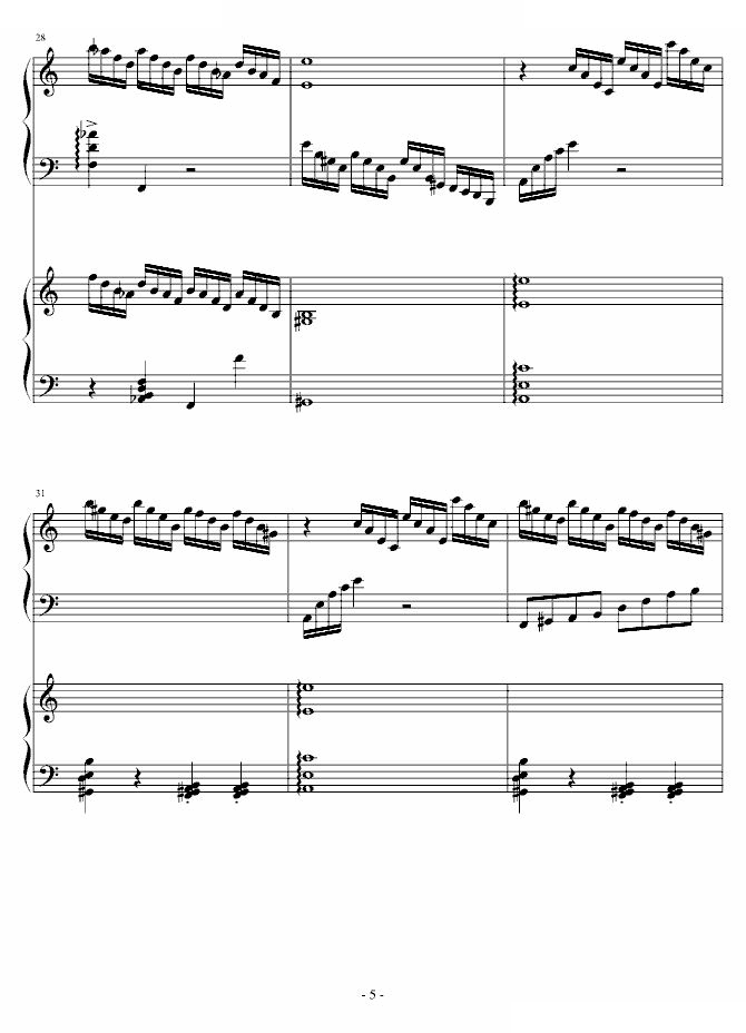 C大调双钢琴练习曲