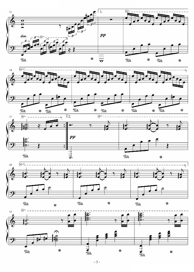 月光钢琴曲