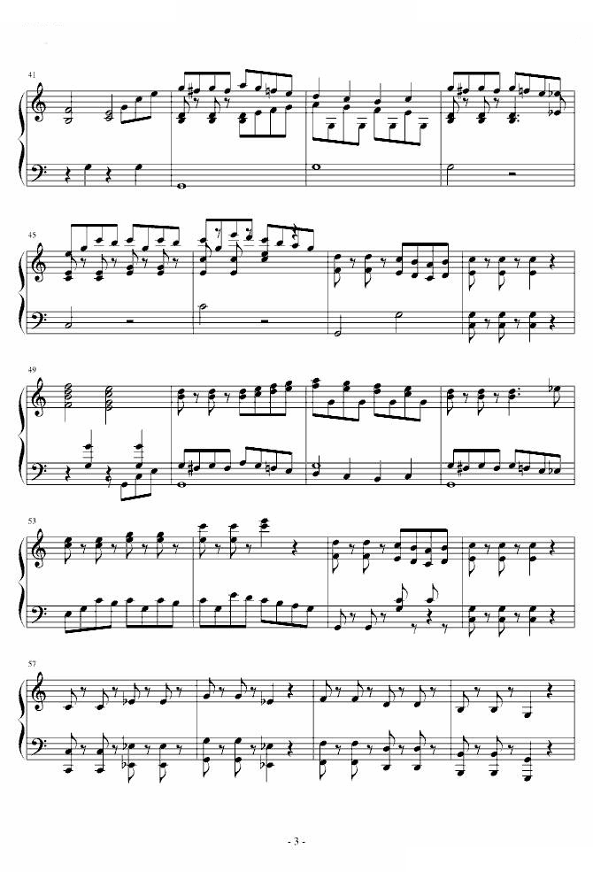 惊愕钢琴曲