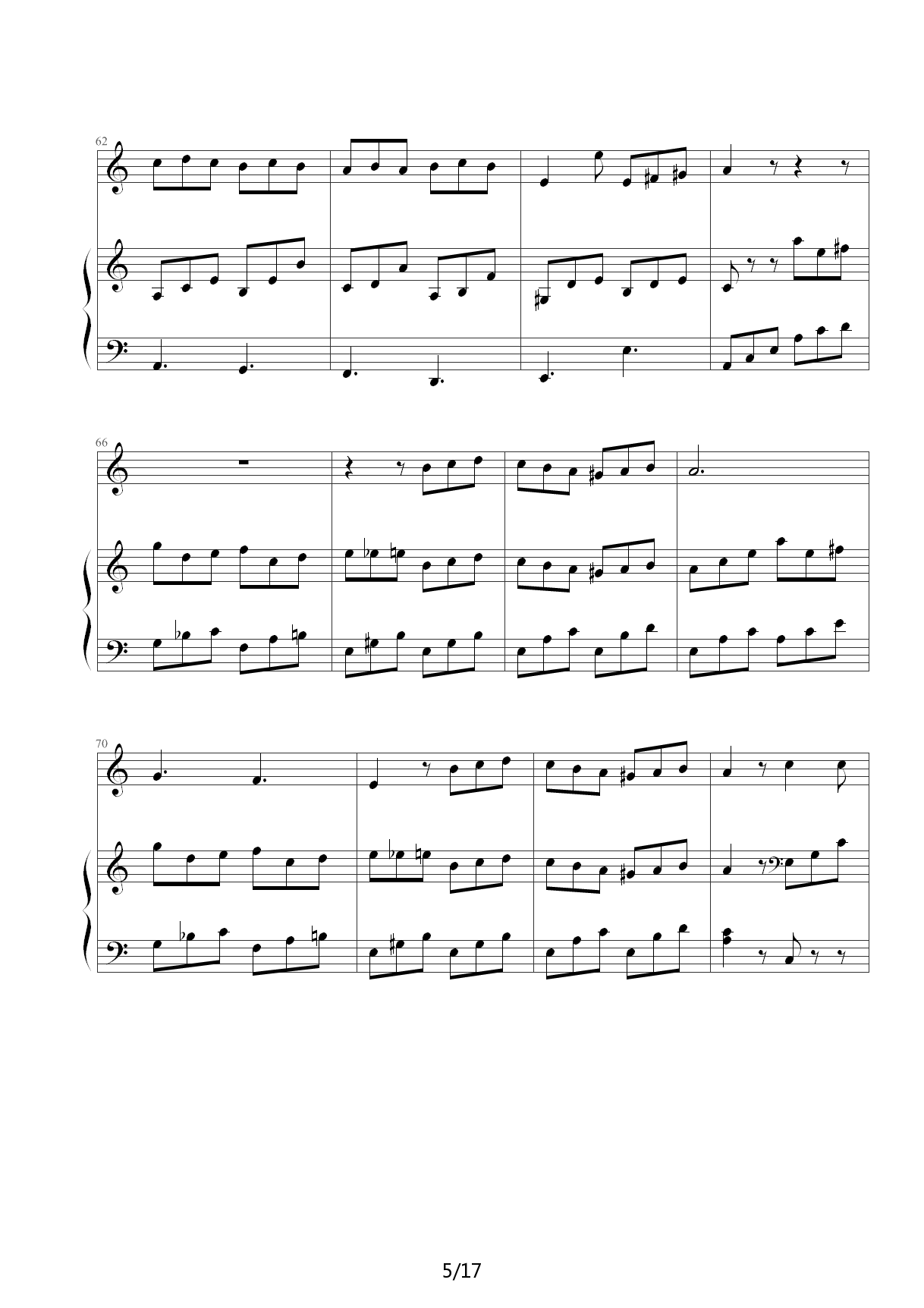 La Danza（Tarantella napoletana） C调