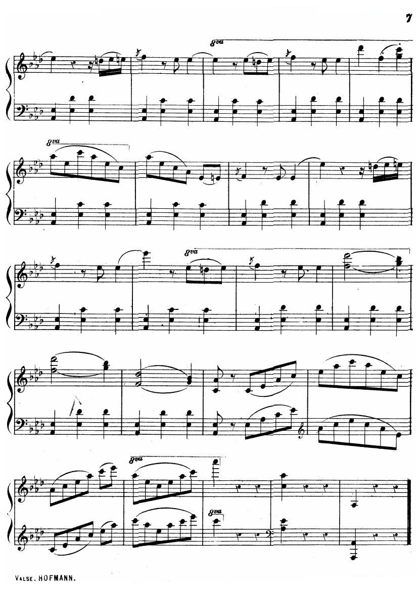 Hofmann Valse in Ab