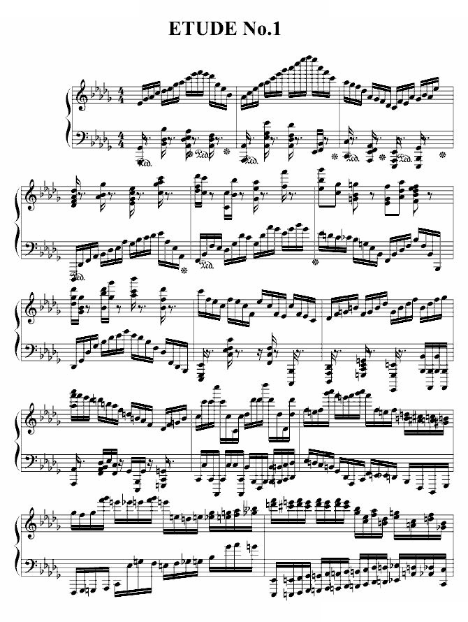 ETUDE No.1