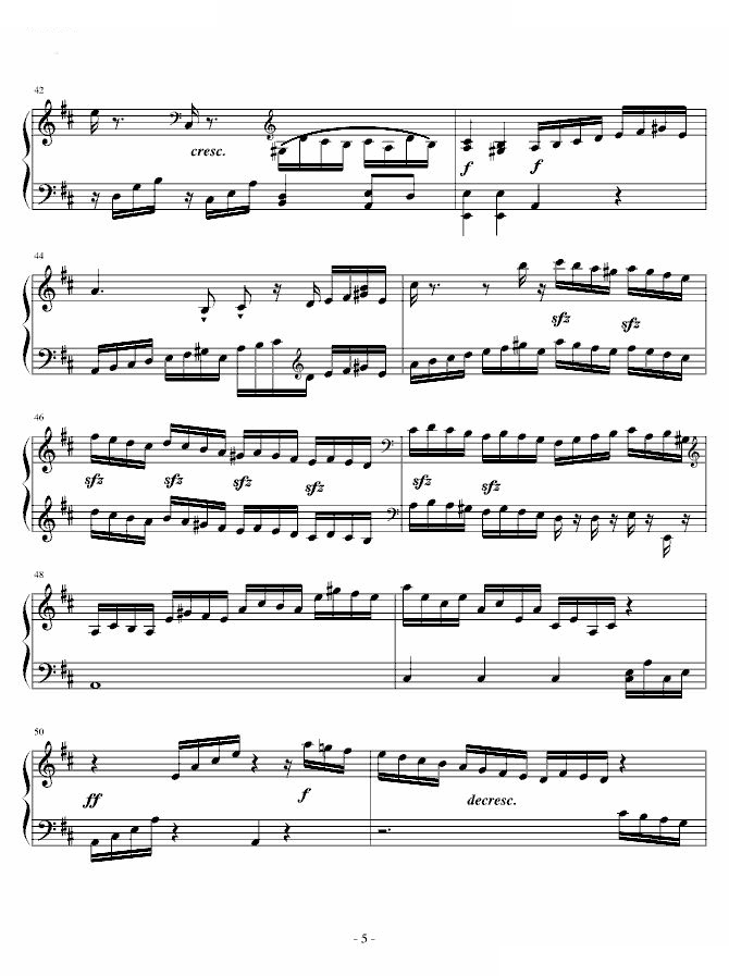 D大调奏鸣曲