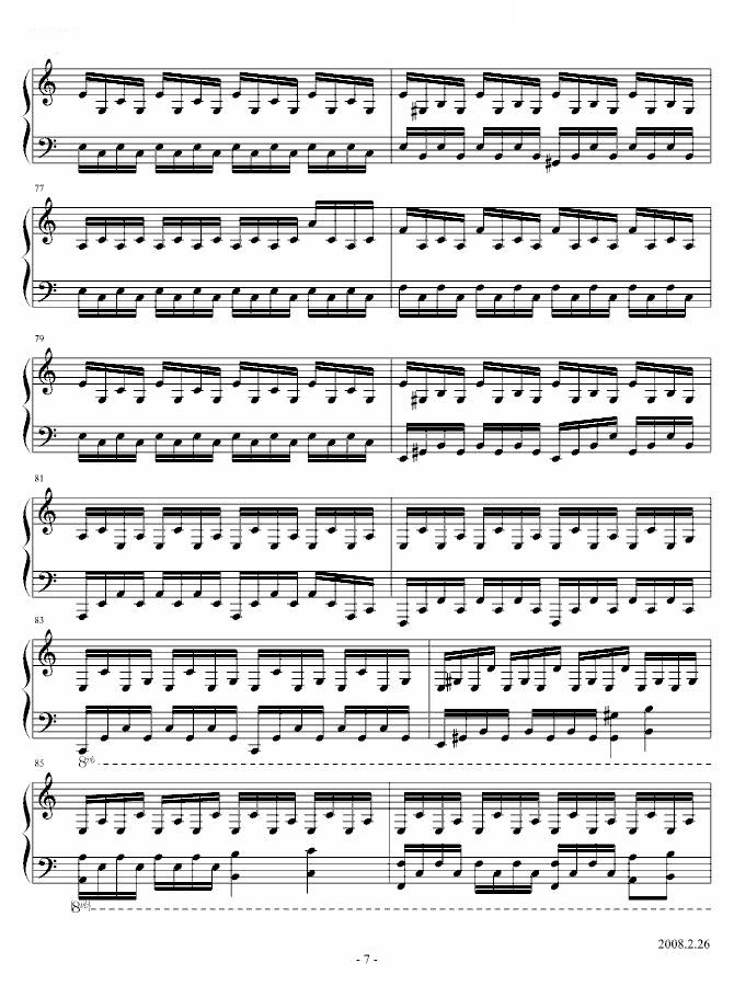 NBA 钢琴插曲＜＜Ｅｖｅｒｄａｙ＞＞