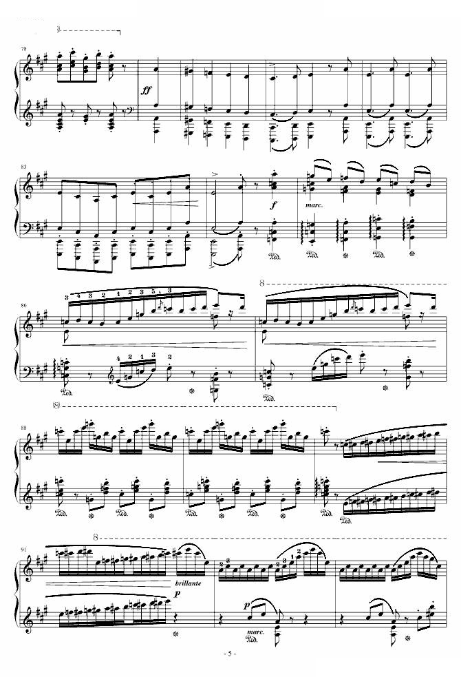 李斯特匈牙利狂想曲15号 拉科奇进行曲